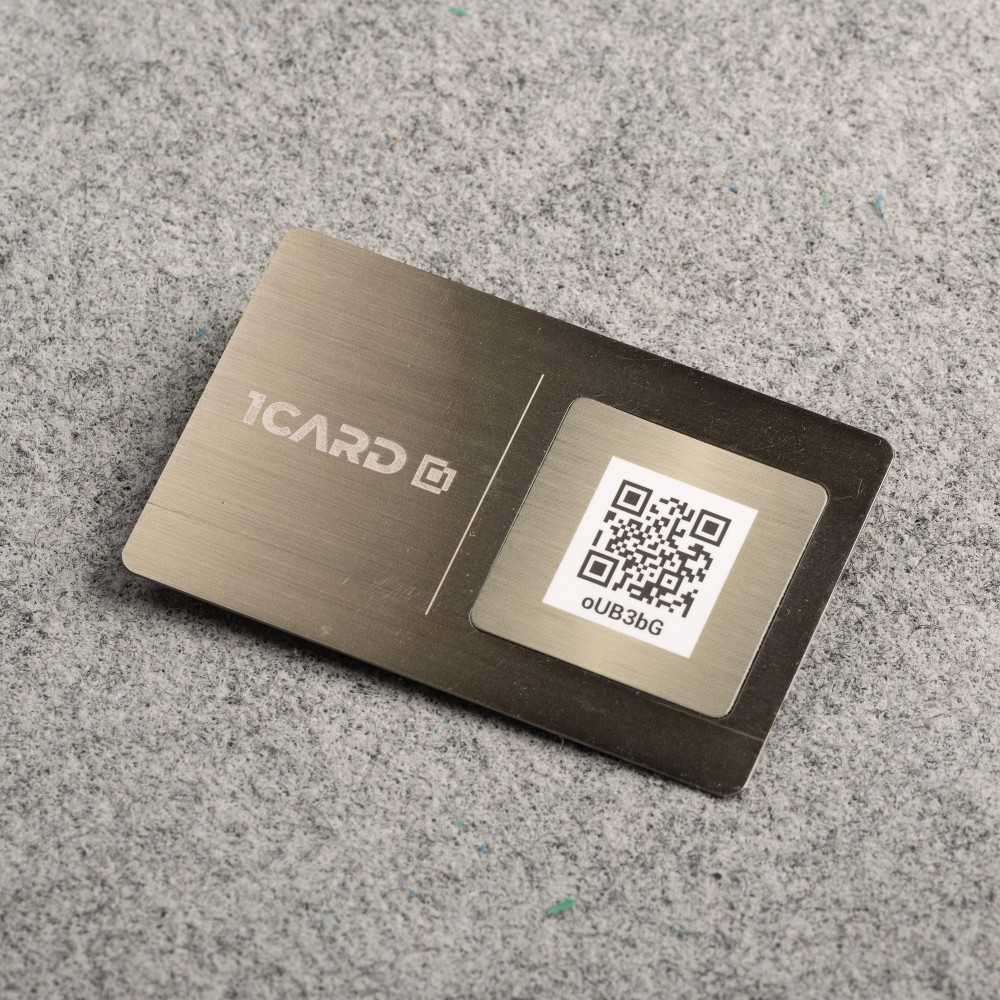 1Card VIP - Sterling | Premium Metal NFC Business Card